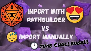 Player Tutorial Pathfinder 2e  #2 Character import (Pathbuilder VS manually)