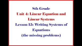 8 4 15 Part 2  Illustrative Math Grade 8 Unit 4 Lesson 15 Morgan
