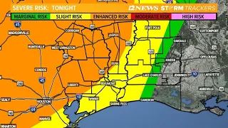 LIVE LOOP: Strong storms possible late Monday through early Tuesday morning in Southeast Texas