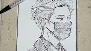 Sketching Random Anime Character | Manhwa style | FIN |