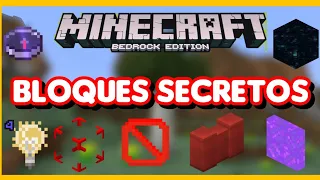 ✅ Todos Los Bloques Secretos de Minecraft Bedrock | Parte 1