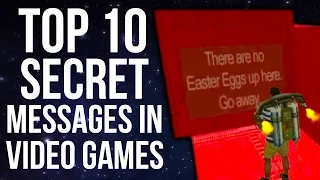 Top 10 Secret Messages in Video Games!