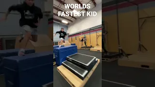 WORLDS FASTEST KID!! 😱 #parkour #speed