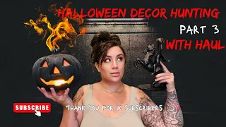 Halloween decor hunting pt.3 with haul! HomeGoods, Michaels, At Home, And dollar tree!