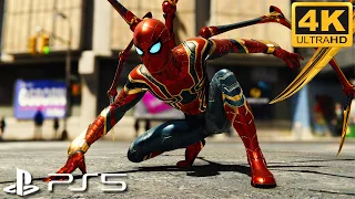 Spider-Man Remastered (PS5) - IRON SPIDER SUIT Gameplay (4K 60FPS ULTRA HD)