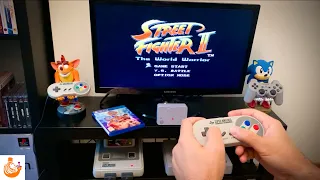 Super Nintendo (SNES) Street Fighter II Bundle Unboxing + Gameplay