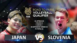 Japan vs Slovenia | Volleyball Olympic QT 2023