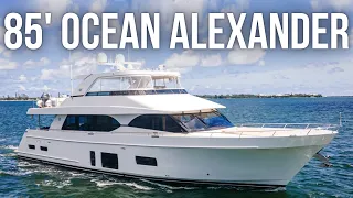 Touring a 2017 85' Ocean Alexander Super Yacht