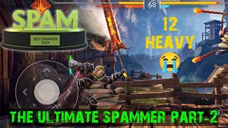 this dojo 13 maxed spammer used 12 heavy attacks 🤦😭 || Shadow Fight Arena || odysseygaming