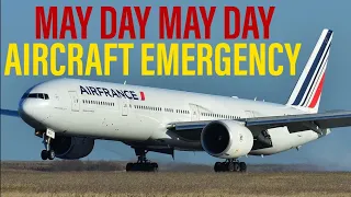 AIR FRANCE BOEING 777 ENGINE FAILURE "MAYDAY" (AF681 LIVE ATC)