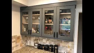 DIY Kitchen Glass Doors