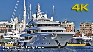 Superyacht Lady Lara at Valencia [4K]