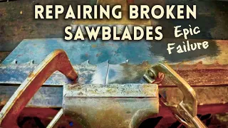 How to Repair Broken Bandsaw Blades: DIY Bandsaw Blade Fix ┃Welding Bandsaw Blades [Epic Failure]