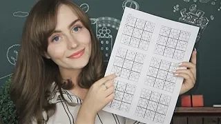 [ASMR] Maths Teacher Roleplay - Sudoku Puzzles
