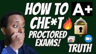 HOW TO CH*AT ON AN ONLINE PROCTORED EXAM!! WHAT YOU NEED TO KNOW About Online PROCTORED EXAMS!