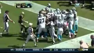 Saints vs Panthers Fight 2011