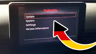 Audi Q5 (FY) MMI MHS2 red engineering hidden menu