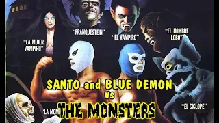 "Santo and Blue Demon vs the Monsters" English subtitles! 1970 movie HQ