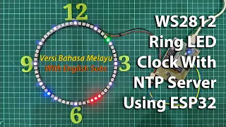 WS2812 Ring LED Clock With NTP Server Using ESP32 [BM]
