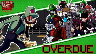 OVERDUE But Every Turn Different Character Sings 😼🎶 (FNF: Mario Madness)