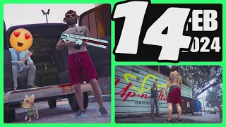 The Gun Van location & Street Dealers today February 14 2024 in GTA 5 (RAILGUN is back this week)