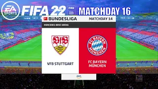 FIFA 22 - VFB Stuttgart vs FC Bayern Munchen Bundesliga 2021/22 Matchday 16 | Next-Gen Gameplay