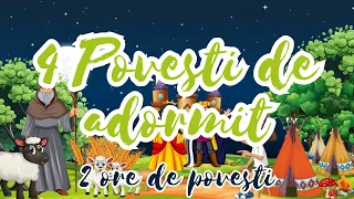 🍄 Povesti de adormit copiii | Cinci povesti pentru copii | 2 ore de povesti | Basme romanesti 🍄