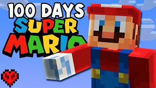 I Survive 100 Days of NEW Super Mario in Hardcore Minecraft