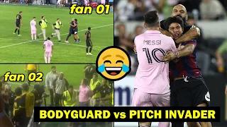 Messi's bodyguard vs pitch invader and reactions to Inter Miami vs LAFC 3-1