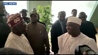 (TRENDING) Moment Tinubu Arrives For Signing Of Peace Accord In Abuja
