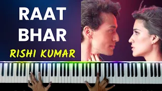 Raat Bhar Piano Instrumental | Karaoke | Ringtone | Arijit Singh | Notes | Hindi Song Keyboard