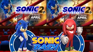 Sonic Dash x Sonic the Hedgehog 2 - MOVIE SONIC VS MOVIE KNUCKLES