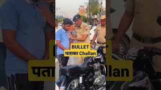 BULLET PATAKA CHALLAN #shorts #bullet350 #modifiedbullet #police #viral