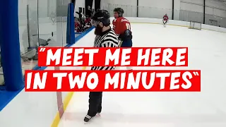 Tempers Flare in a Physical Hockey Game