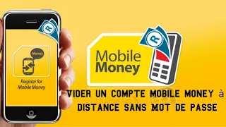 Vider un compte mobile money a distance sans besoin d'un mot de passe