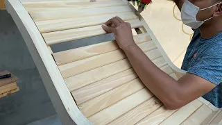 Great Woodworking Ideas // Build A New Style Rocking Chair - Soft Relaxing Chair