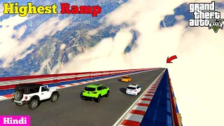 Indian Cars Vs Highest Mega Ramp Challenge GTA 5