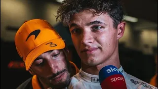 Lando Norris and Daniel Ricciardo Post Qualifying interview Abu Dhabi Grand Prix #f1 #landonorris