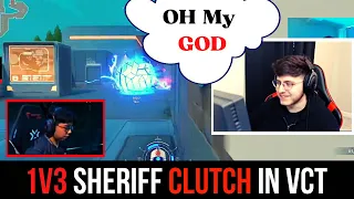 SEN Zombs Reacts To Crazy Sheriff 1V3 Clutch | NAVI VS TS