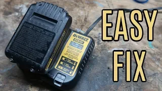 FIX DEWALT DCB107 LITHIUM BATTERY CHARGER FOR LESS THAN $1