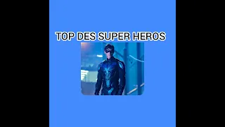 Top des Super heros(Masculin) préferer des abonnés