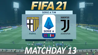 FIFA 21 Parma vs Juventus | Serie A 20/21 | PS4 Full Match