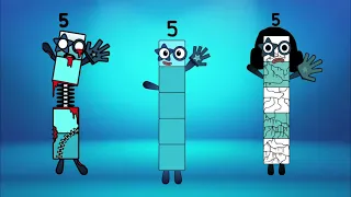 Numberblocks band (1 Up to 10) But Normal Vs Phobia Vs Zombies (3 in 1)