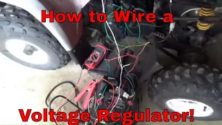 How to Wire and Test an ATV or Pit Bike Voltage Regulator!