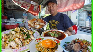 In the morning, cheap street food in KOH SDACH! Beautiful Village on the Island of Cambodia.