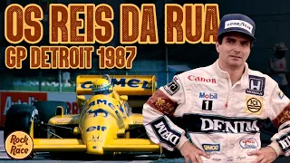 Ayrton SENNA e Nelson PIQUET DOMINANDO as RUAS de DETROIT ROCK CITY! | GP de Detroit 1987