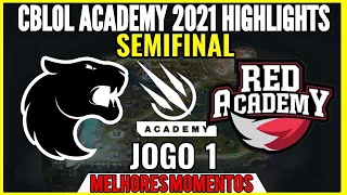 CBLOL ACADEMY FURIA vs RED Canids Highlights Jogo 1 | CBLOL Academy 2021 1ª Etapa SEMIFINAL 1