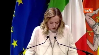 Meloni: "Con patto Governo-Sicilia arrivano 6,8 miliardi, 1,3 per il ponte"