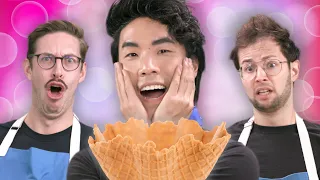 The Try Guys Make Waffle Cones Without A Recipe