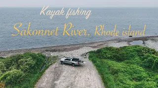 Beautiful Sakonnet River, Kayak fishing
